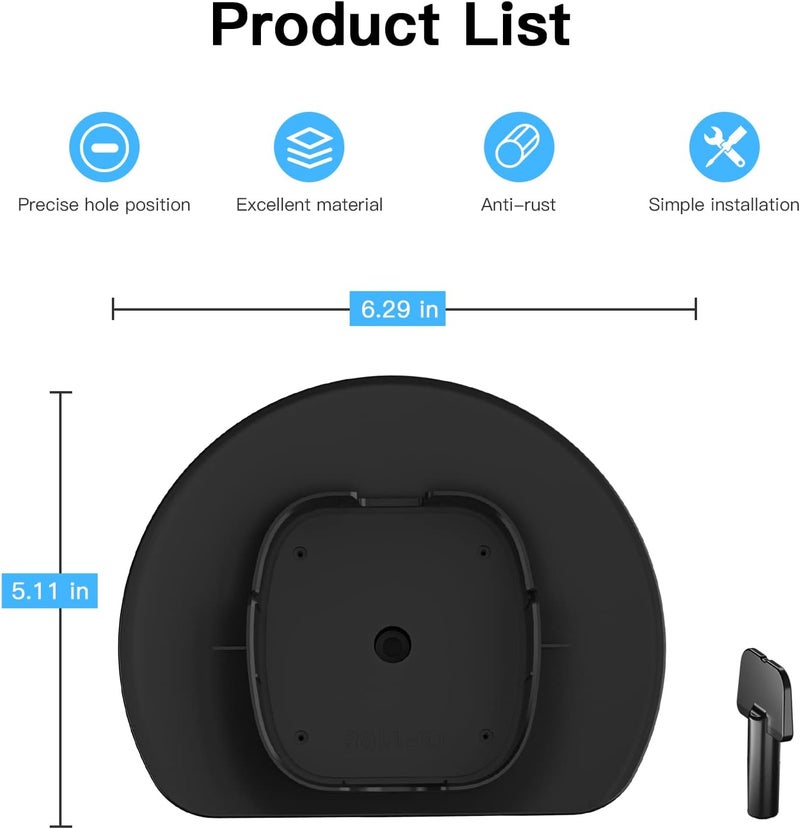 VOMENC Sun Rain Shade Cover Compatible only with Spotlight Camera Pro（1-Pack，Black） - Image 5